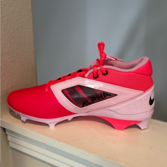 Nike Alpha Menace 4 Pro NRG Racer Pink Football Cleats HJ4568-600 Mens Size 13 - Picture 5 of 9